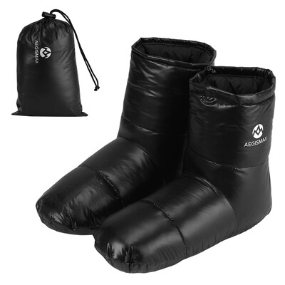

Duck Down Feet Covers Thermal Lightweight Down Slippers Waterproof Down Boots for Outdoor Indoor Activities