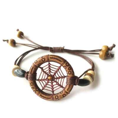 

Fashion Jewelry Dream Catcher Bracelet Leaf Charm