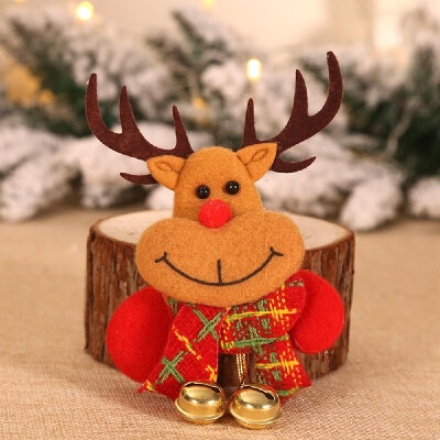 

Brooch Badge Glowing Bell Santa Snowman Elk Bear Doll Pendant Christmas Decorations Christmas Child Gift