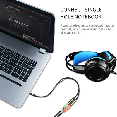 

〖Follure〗Y Splitter 35mm Jack Cable with Separate MicAudio Headphone Connector