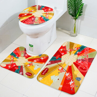 

Tailored 3pcs Non-Slip Suction Grip Bath Mat Bathroom Kitchen Carpet Doormats Decor