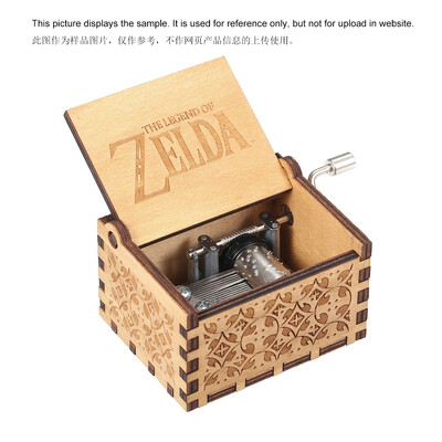 

Wood Music Box Mini Vintage Engraved Hand-Operated Musical Box Birthday Christmas Valentines Day Exquisite Gift