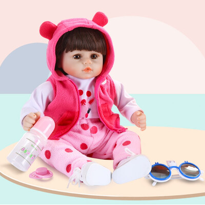

YIWULALifelike Reborn Baby Doll 48cm Newborn Doll Kids Girl Playmate Birthday Gift