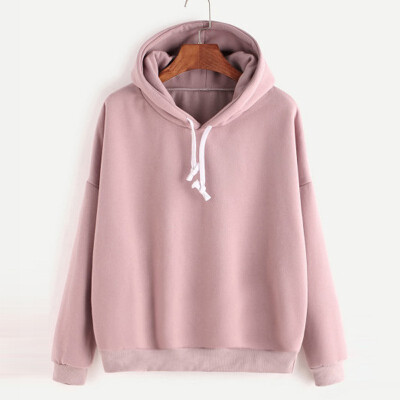 

3 color Hoody Collar long sleeve girls hoodies thin Clothes 2018 harajuku Women hoodies solid women hoodies sweatshirts