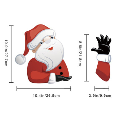 

Christmas Design Rear Wiper Decals Waving Arm Santa ClausSnowman Car Window Sticker Decor Snowman Waving Arm Wiper Decals