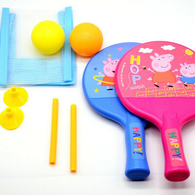 

Peppa Pig Childrens Toys Table Tennis Set Boys&Girls Outdoor Sports Kids Toys Parent-child Interactive Baby Sports Toys PP61102