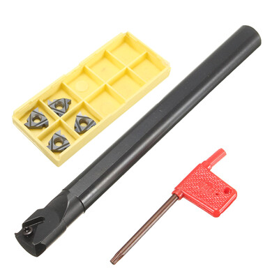 

SNL0016M16 16mm CNC Arbor Turning Tool Holder 4Pcs 16 ER Blade Inserts Wrench