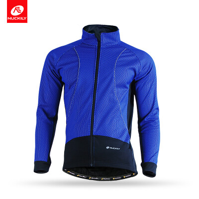 

NUCKILY Winter Men's Long Sleeve Thermal Cycling Jersey Windproof Bicycle Clothing Mountain Bike Outdoor Sportswear