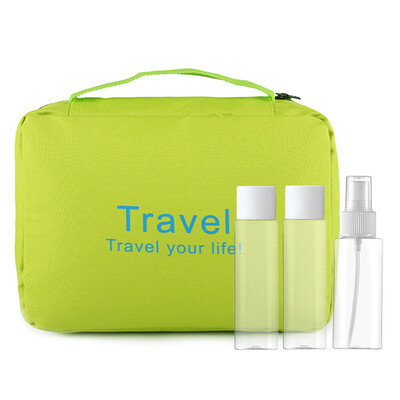 

MEIFUYU MF0580 travel cosmetic bag wash gargle bag separate bottling setgreen