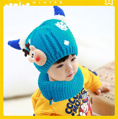 

Рождественский Baby Beanie для мальчиков Девочки Cap Хлопок Hat Дети Олень печать шляпы Hot