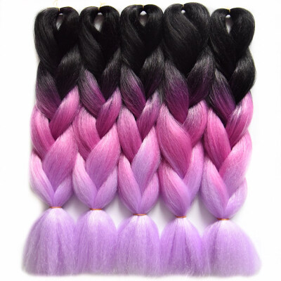 

8 pcs/pack Chorliss 24" Ombre Braiding Hair Crochet Braids Synthetic Crochet Hair Extension 100g/pack