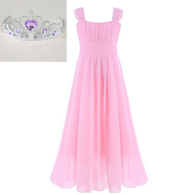 

9Colors Girls Princess Dress Teenage kids Weddings Clothes Evening Formal Gown Party Clothing