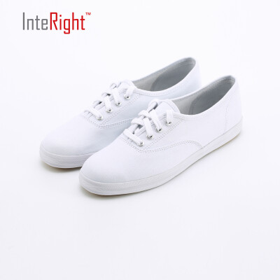 

INTERIGHT Ladies Korean Canvas Fresh Fashion Casual Lifestyle Shoes White 35