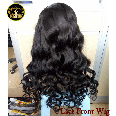 

Kason Brazilian Hair Lace Front Wig Loose Wave Unprocessed Virgin Human Hair Density 130% Thick Heavy