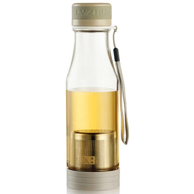 

lvzhu 500ml creative portable leak-proof anti-wiping with tea filter travel free plastic cup PC
