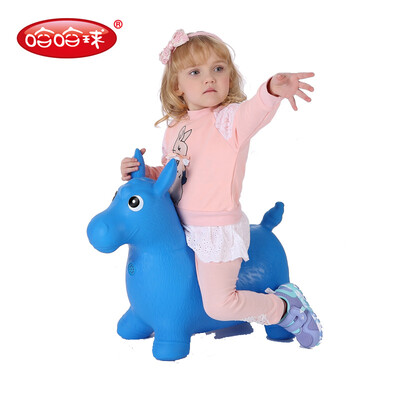 

Хаха мяч Rocking Horse Детской открытой фитнеса игрушка мультфильм музыки без прыжков Маккавеев толстой надувной небольшой лошади