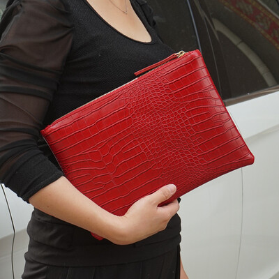 

Fashion crocodile womens clutch bag pu leather women envelope evening bag 2017 new female Clutches Handbag bolsa feminina purse