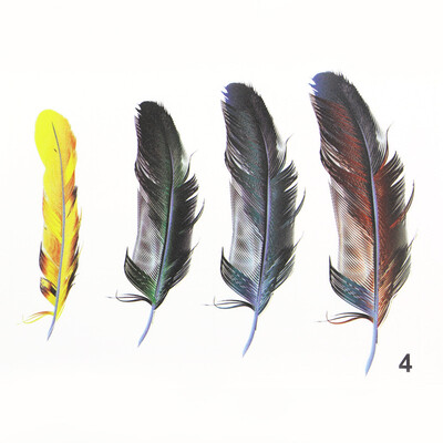 

LMA Loma Personality 3D Sticker Color Feather Car Sticker
