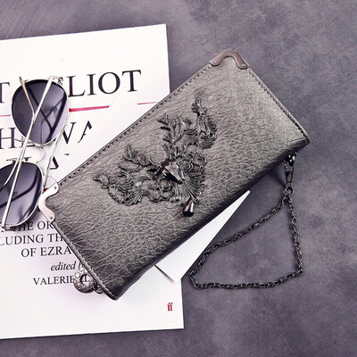 

DALFR PU Leather Wallet Womens Leather Purses Ladies Designer Clutches Bag Women Luxury Handbags Women Bags Designer