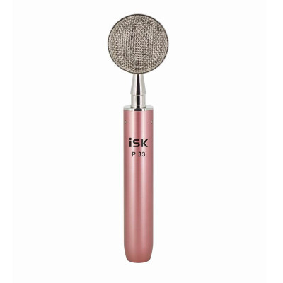 

iSK P33 power-free condenser microphone rose gold baby bottle shout wheat anchor live equipment sound card set network K song recording microphone