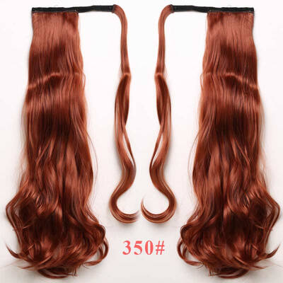 

AISI HAIR 22" 120g High Temperature Fiber Long Wavy Synthetic Wrap Around Hairpieces Fake Hair Ponytail Extensions
