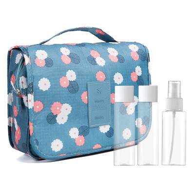 

Beauty skin language travel cosmetic bag wash bag bottle set MF0575 portable - navy blue star cosmetic bottle empty bottle waterproof large capacity wash bag