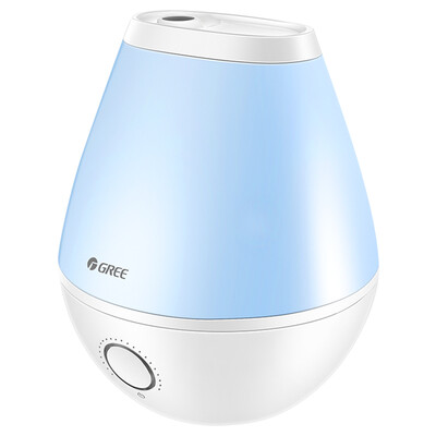 

Gree (GREE) 3.5L теплый туман увлажнитель увлажнитель немого мини горячей спальни дома с ароматерапией кассовым Увлажнение беременными ребенка доступной SD-35X60A белый с синим