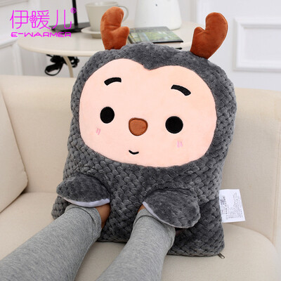 

e·warmer pillow type multi-function USB warm foot treasure charge charging treasure cartoon electric heating foot warmer foot