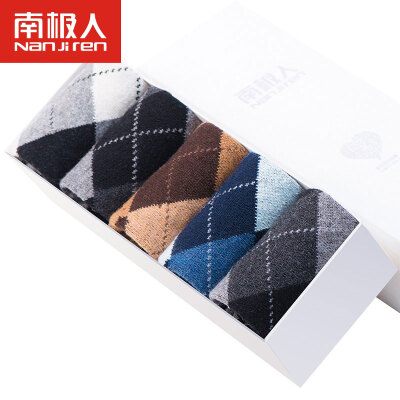 

Antarctic socks male socks rabbit wool socks warm socks thick men&39s socks in the tube socks 5 pairs of mixed suit N8F5X male models are square