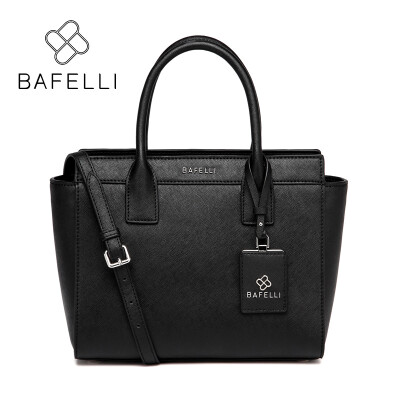 

BAFELLI women shoulder bag split leather trapeze large capacity bolsos mujer luxury handbags women bags designer messenger bag