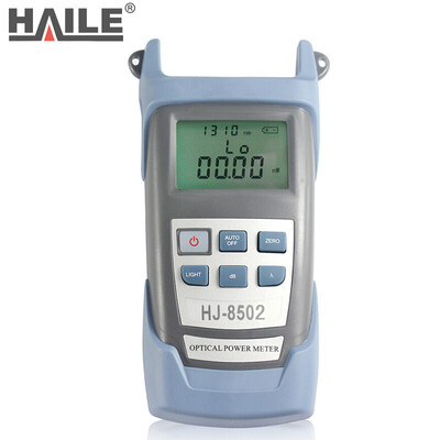 

HAILE Haile HJ-8502 Optical Fiber Power Meter Measurement Range -50 26 Fiber Tester with battery handbag 2 Pack