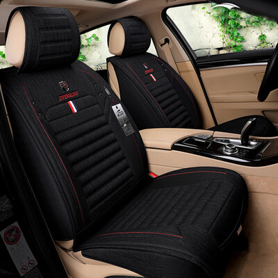 

Purple Wind Bell Four Seasons Universal Imitation Linen Car Cushion All Inclusive Car Seat Mat Magotan Yinglang Buick Bora Sylphy Car Seat Cover Four Seasons Mat Z07 Mystery Black - Standard Edition