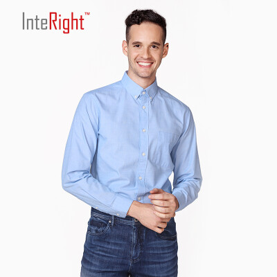 

INTERIGHT mens striped casual shirt