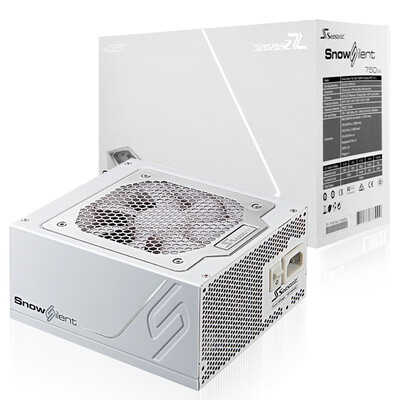 

Seasonic rated 750W SnowSilent750 power supply 80PLUS platinum full module flat wire patented mute design