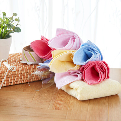 

Fu day jade pure cotton towel plain checked woven fresh summer double gauze towels 3 Pack 30 60 powder blue brown