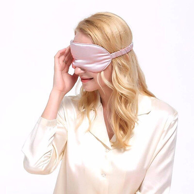 

Outdoor Mulberry Silk Sleep Eye Mask & Blindfold with Elastic StrapHeadband Soft Eye Cover Eyeshade