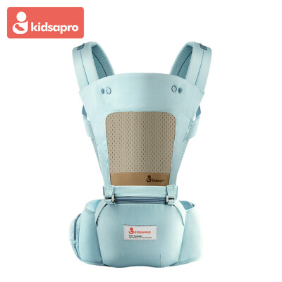 

Kidsapro Ergonomic Baby Hip Seat Carrier Waist Stool Comfortable Soft Carrier with Windproof Cap Bib for All Seasons Green