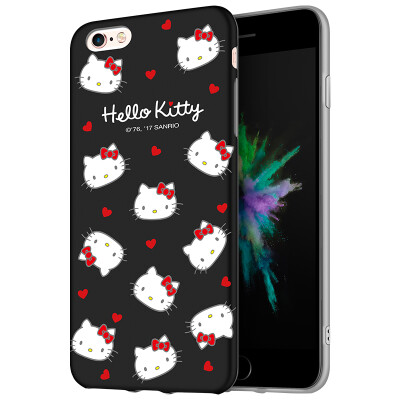 

Hello Kitty Apple, 6 / 6с Плюс телефон оболочки iPhone6 ​​/ 6с Плюс все включено защитный рукав мультфильма силиконовой мягкой оболочки Выдерживает падение 5,5 дюймов Hello Kitty * Black Honey