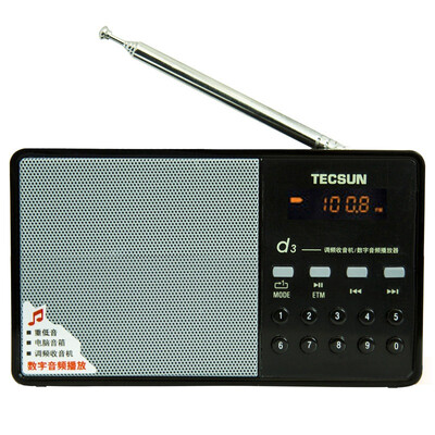

Немецкое здравоохранение (Tecsun) D3 цифрового аудио-плеер, FM-радио карты мини-стерео радио MP3 портативный престарелые полупроводник (красный)