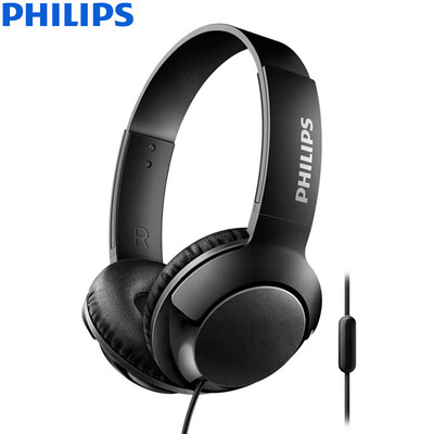 

Philips (PHILIPS) wire headset subwoofer fashion flat Bass + SHL3075 (black