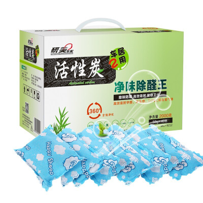 

Research&beauty car with car dual-use deodorant in addition to formaldehyde activated carbon new car new house net taste bamboo charcoal carbon pack 4000 g 100g 40 bags