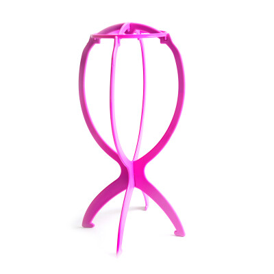 

Portable Folding Plastic Stable Durable Wig Hair Hat Cap Holder Stand Display Tool Wig Stand 1Pcs