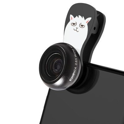 

Curiosity (LIEQI) F-504 phone lens wide-angle fisheye macro three-in-one suit Apple iphone Huawei Selfie SLR external camera cartoon models Alpaca