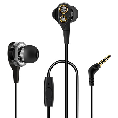

Striker (stiger) ST-i81 двойной стерео HiFi гарнитура вокализации блок с подвижной катушкой ухо наушники бас универсальный мобильный телефон петь K песня Apple, наушники