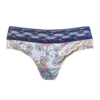 

Victoria's Secret VICTORIA'S SECRET Ms. Blue Gray Flower Comfort Underwear 327959 C2P M