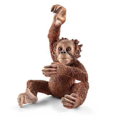 

Schlech Schleich German brand hand-painted wild animal simulation animal model 3-year-old children puzzle teaching aids - orangutan pup SCHC14776