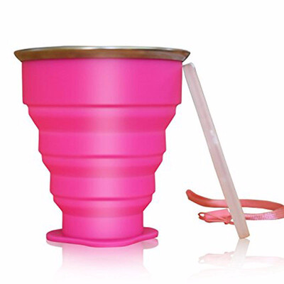 

Outdoor Silicone Collapsible Travel Cup Moutaineering Retractable Water Bottle