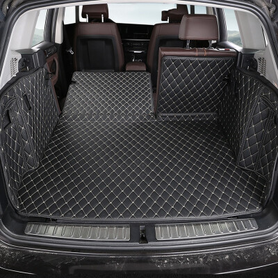 

Hua ornaments BMW X3 trunk mat BMW x3 full surrounded stereo leather car trunk mat for modified BMW x3 dedicated sports black 5 sets