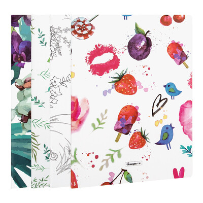 

Guangbo GuangBo 4 Pack 40 B5 Stationery Notebook Soft Copy Cart Line Leaf FB60116