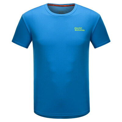 

El Monte ALPINT MOUNTAIN Spring Summer Couple Quick Dry T-Shirt Outdoor Short Sleeve Moisture Sweat T-Shirt 630-522 Navy Blue
